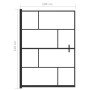 Mampara de ducha ESG negro 100x140 cm de vidaXL, Puertas de ducha - Ref: Foro24-150750, Precio: 160,10 €, Descuento: %