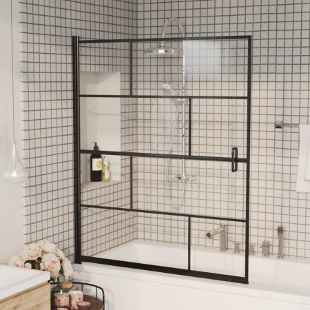 Mampara de ducha ESG negro 116x140 cm de vidaXL, Puertas de ducha - Ref: Foro24-150751, Precio: 145,81 €, Descuento: %