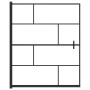 Mampara de ducha ESG negro 116x140 cm de vidaXL, Puertas de ducha - Ref: Foro24-150751, Precio: 145,81 €, Descuento: %