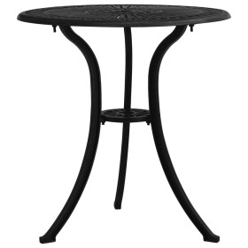 Mesa de jardín aluminio fundido negro 62x62x65 cm en Mesas de jardín | Comprar online en Foru.es