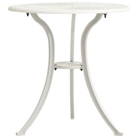 Mesa de jardín aluminio fundido blanco 62x62x65 cm en Mesas de jardín | Comprar online en Foru.es