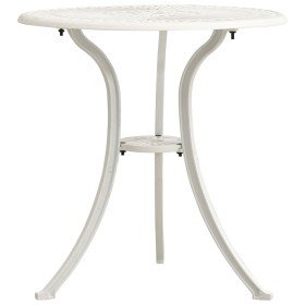 Mesa de jardín aluminio fundido blanco 62x62x65 cm en Mesas de jardín | Comprar online en Foru.es
