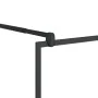 Begehbare Duschwand ESG transparentes Glas schwarz 90x195 cm von vidaXL, Duschwände und Duschwände - Ref: Foro24-150753, Prei...