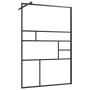 Mampara ducha accesible vidrio ESG transparente negro 115x195cm de vidaXL, Paredes y mamparas de ducha - Ref: Foro24-150755, ...