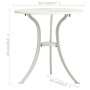 Mesa de jardín aluminio fundido blanco 62x62x65 cm en Mesas de jardín | Comprar online en Foru.es