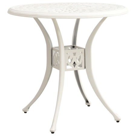 Mesa de jardín aluminio fundido blanca 78x78x72 cm en Mesas de jardín | Comprar online en Foru.es