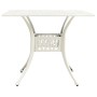 Mesa de jardín aluminio fundido blanco 90x90x73 cm en Mesas de jardín | Comprar online en Foru.es
