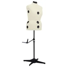 Maniquí de sastre ajustable mujer color crema talla L 44-50 de vidaXL, Galanes de noche - Ref: Foro24-288490, Precio: 212,86 ...