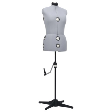 Maniquí de sastre ajustable mujer gris talla M 40-46 de vidaXL, Galanes de noche - Ref: Foro24-288486, Precio: 208,82 €, Desc...