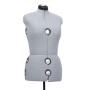 Maniquí de sastre ajustable mujer gris talla M 40-46 de vidaXL, Galanes de noche - Ref: Foro24-288486, Precio: 208,82 €, Desc...