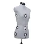 Maniquí de sastre ajustable mujer gris talla S 33-40 de vidaXL, Galanes de noche - Ref: Foro24-288483, Precio: 198,33 €, Desc...
