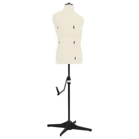 Maniquí de sastre ajustable hombre color crema talla 37-45 de vidaXL, Galanes de noche - Ref: Foro24-288493, Precio: 218,07 €...