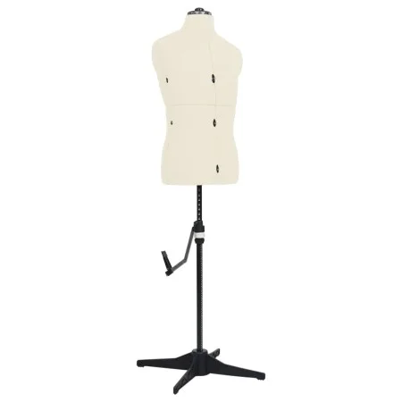 Maniquí de sastre ajustable hombre color crema talla 37-45 de vidaXL, Galanes de noche - Ref: Foro24-288493, Precio: 218,07 €...