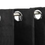 Cortina opaca con ojales look lino 2 pzas antracita 140x225 cm de vidaXL, Cortinas y visillos - Ref: Foro24-321161, Precio: 4...