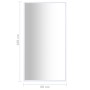 Espejo blanco 100x60 cm de vidaXL, Espejos - Ref: Foro24-322723, Precio: 66,36 €, Descuento: %