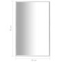 Espejo plateado 70x50 cm de vidaXL, Espejos - Ref: Foro24-322734, Precio: 43,32 €, Descuento: %