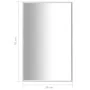 Espejo plateado 70x50 cm de vidaXL, Espejos - Ref: Foro24-322734, Precio: 41,42 €, Descuento: %