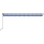 Toldo manual retráctil con LED azul y blanco 500x300 cm de vidaXL, Toldos - Ref: Foro24-3069141, Precio: 398,08 €, Descuento: %