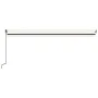 Toldo retráctil manual con luz LED crema 500x300 cm de vidaXL, Toldos - Ref: Foro24-3069142, Precio: 423,55 €, Descuento: %