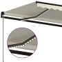Toldo retráctil manual con luz LED crema 500x300 cm de vidaXL, Toldos - Ref: Foro24-3069142, Precio: 423,55 €, Descuento: %