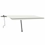 Toldo retráctil manual con luz LED crema 500x300 cm de vidaXL, Toldos - Ref: Foro24-3069782, Precio: 557,48 €, Descuento: %