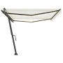 Toldo retráctil manual con luz LED crema 500x300 cm de vidaXL, Toldos - Ref: Foro24-3069782, Precio: 557,48 €, Descuento: %