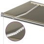 Toldo retráctil manual con luz LED crema 500x300 cm de vidaXL, Toldos - Ref: Foro24-3069782, Precio: 557,48 €, Descuento: %