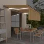 Toldo retráctil manual persiana y LED amarillo y blanco 5x3 m de vidaXL, Toldos - Ref: Foro24-3069463, Precio: 444,75 €, Desc...