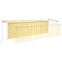 Toldo retráctil manual persiana y LED amarillo y blanco 5x3 m de vidaXL, Toldos - Ref: Foro24-3069463, Precio: 444,75 €, Desc...