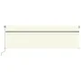 Toldo retráctil manual con persiana y LED crema 5x3 m by vidaXL, Awnings - Ref: Foro24-3069462, Price: 462,44 €, Discount: %