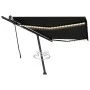 Toldo retráctil manual con LED gris antracita 500x300 cm de vidaXL, Toldos - Ref: Foro24-3069784, Precio: 720,98 €, Descuento: %