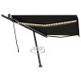 Toldo retráctil manual con LED gris antracita 500x300 cm de vidaXL, Toldos - Ref: Foro24-3069784, Precio: 546,28 €, Descuento: %