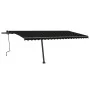 Toldo retráctil manual con LED gris antracita 500x300 cm de vidaXL, Toldos - Ref: Foro24-3069784, Precio: 720,98 €, Descuento: %