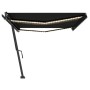 Toldo retráctil manual con LED gris antracita 500x300 cm de vidaXL, Toldos - Ref: Foro24-3069784, Precio: 546,28 €, Descuento: %