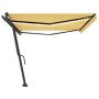 Toldo retráctil manual con luz LED amarillo y blanco 500x300 cm de vidaXL, Toldos - Ref: Foro24-3069783, Precio: 527,67 €, De...