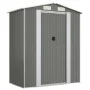 Cobertizo de jardín acero galvanizado gris claro 192x108x223 cm de vidaXL, Cobertizos - Ref: Foro24-319269, Precio: 219,32 €,...