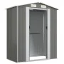 Cobertizo de jardín acero galvanizado gris claro 192x108x223 cm de vidaXL, Cobertizos - Ref: Foro24-319269, Precio: 219,32 €,...