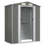 Cobertizo de jardín acero galvanizado gris claro 192x108x223 cm de vidaXL, Cobertizos - Ref: Foro24-319269, Precio: 221,93 €,...