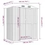 Cobertizo de jardín acero galvanizado gris claro 192x108x223 cm de vidaXL, Cobertizos - Ref: Foro24-319269, Precio: 219,32 €,...