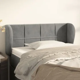 Light gray velvet headboard 93x23x78/88 cm by vidaXL, Headboards and footboards - Ref: Foro24-3117180, Price: 57,17 €, Discou...