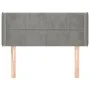 Light gray velvet headboard 93x16x78/88 cm by vidaXL, Headboards and footboards - Ref: Foro24-3118804, Price: 53,78 €, Discou...