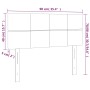 Cabecero con LED de terciopelo gris claro 90x5x78/88 cm de vidaXL, Cabeceros y pies de cama - Ref: Foro24-3121648, Precio: 46...