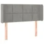 Light gray velvet headboard with LED 93x16x78/88 cm by vidaXL, Headboards and footboards - Ref: Foro24-3123272, Price: 61,99 ...