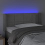 Cabecero con LED de terciopelo gris claro 93x16x78/88 cm de vidaXL, Cabeceros y pies de cama - Ref: Foro24-3123272, Precio: 5...