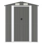Cobertizo de jardín acero galvanizado gris claro 192x523x223 cm de vidaXL, Cobertizos - Ref: Foro24-3147442, Precio: 668,27 €...