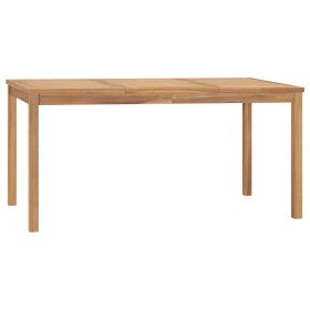 Mesa de comedor de jardín madera maciza de teca 160x80x77 cm en Mesas de jardín | Comprar online en Foru.es
