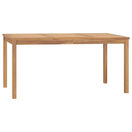 Mesa de comedor de jardín madera maciza de teca 160x80x77 cm en Mesas de jardín | Comprar online en Foru.es