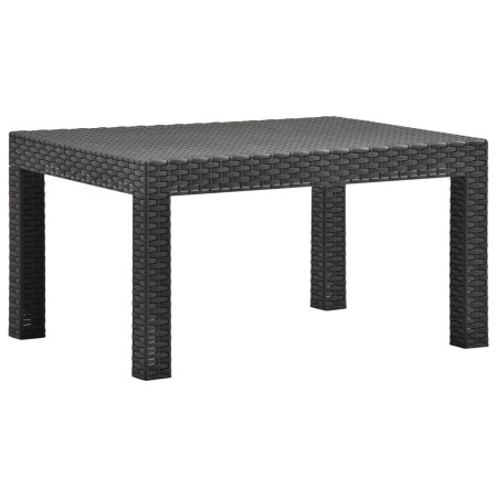 Mesa de jardín PP ratán gris antracita 58x58x41 cm en Mesas de jardín | Comprar online en Foru.es