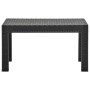 Mesa de jardín PP ratán gris antracita 58x58x41 cm en Mesas de jardín | Comprar online en Foru.es