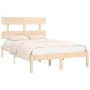 Solid wood bed frame 150x200 cm by vidaXL, Beds and slatted bases - Ref: Foro24-3104678, Price: 122,85 €, Discount: %